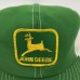 Vintage JOHN DEERE Mesh Hat Green/White Farmer Trucker  eb-04125042